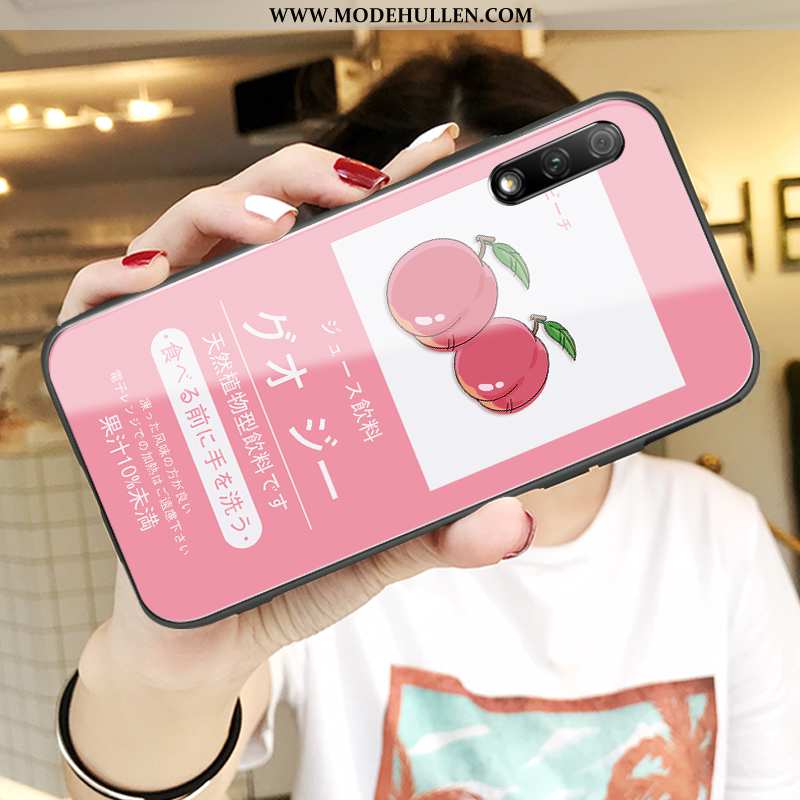 Hülle Honor 9x Silikon Schutz Handy Case Liebhaber Netto Rot Rosa