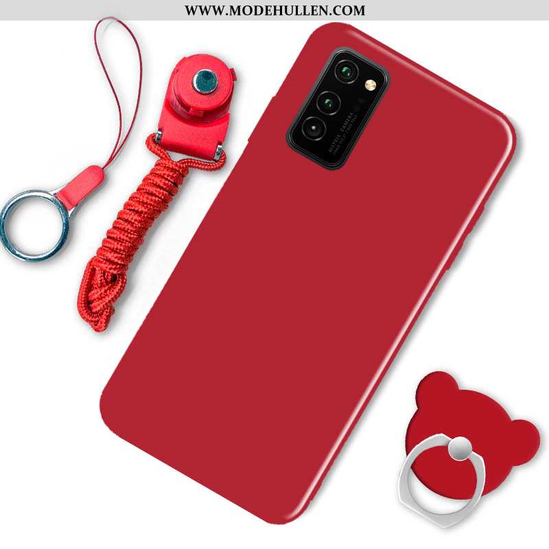 Hülle Honor View30 Mode Trend Einfassung Handy Einfach Case Schwarz