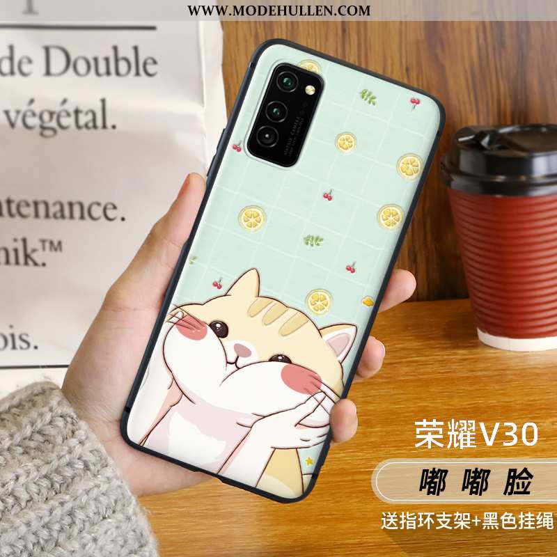 Hülle Honor View30 Pro Persönlichkeit Kreativ Rot Katzen Case Handy Ratte Rote