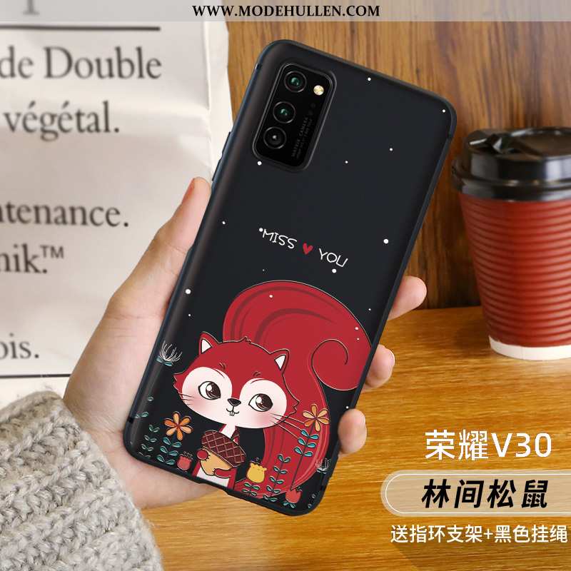 Hülle Honor View30 Pro Persönlichkeit Kreativ Rot Katzen Case Handy Ratte Rote