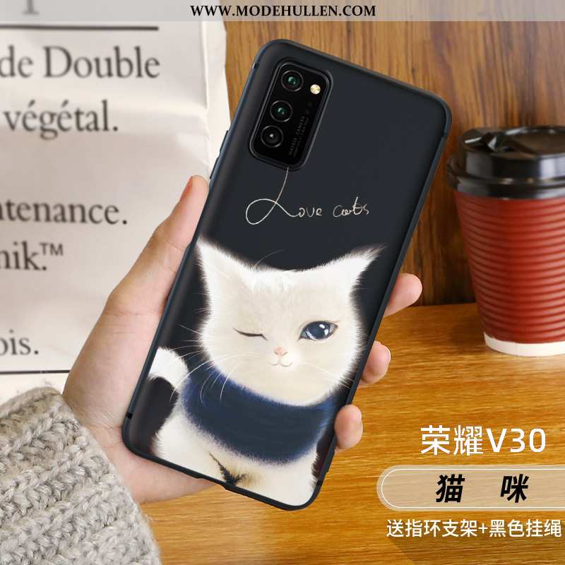 Hülle Honor View30 Pro Persönlichkeit Kreativ Rot Katzen Case Handy Ratte Rote