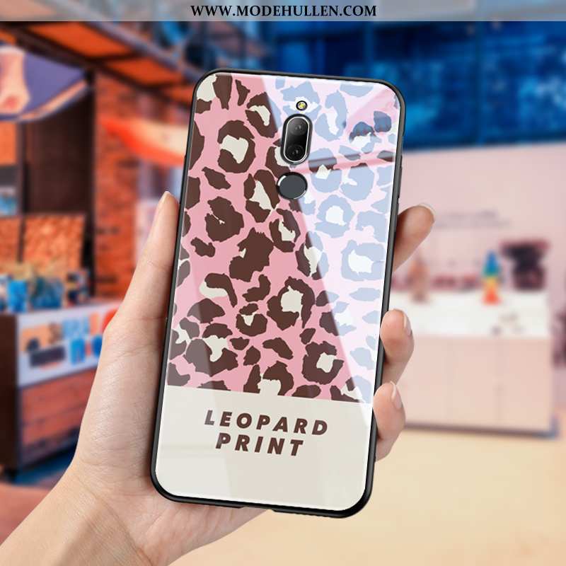 Hülle Huawei Mate 10 Lite Muster Super Persönlichkeit Glas Leopard Case Schwarz