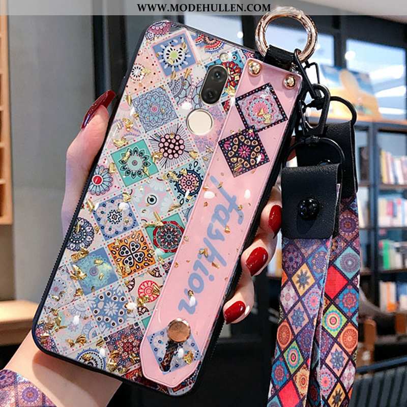 Hülle Huawei Mate 10 Lite Weiche Dünne Case Jugend Anti-sturz Hängende Verzierungen Trend Rosa