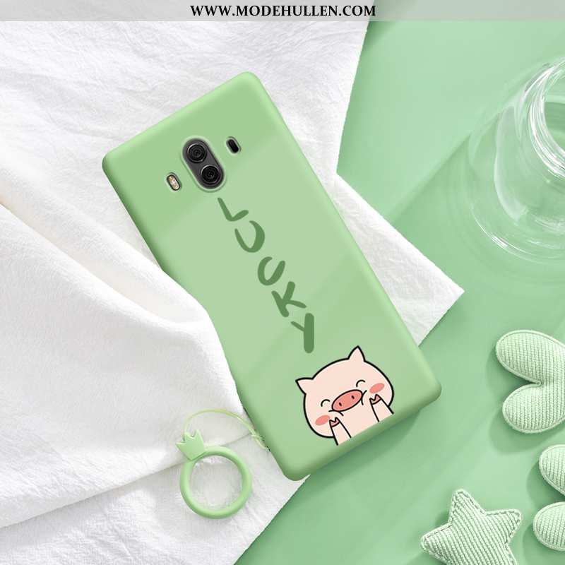 Hülle Huawei Mate 10 Nette Weiche Karikatur Case Muster Handy Schutz Dunkelblau