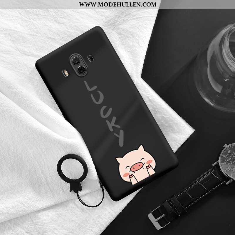 Hülle Huawei Mate 10 Nette Weiche Karikatur Case Muster Handy Schutz Dunkelblau