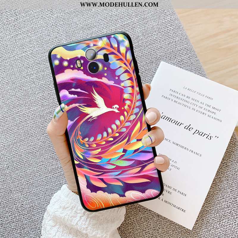 Hülle Huawei Mate 10 Persönlichkeit Kreativ Chinesische Art Schutz Silikon Weiche Braun