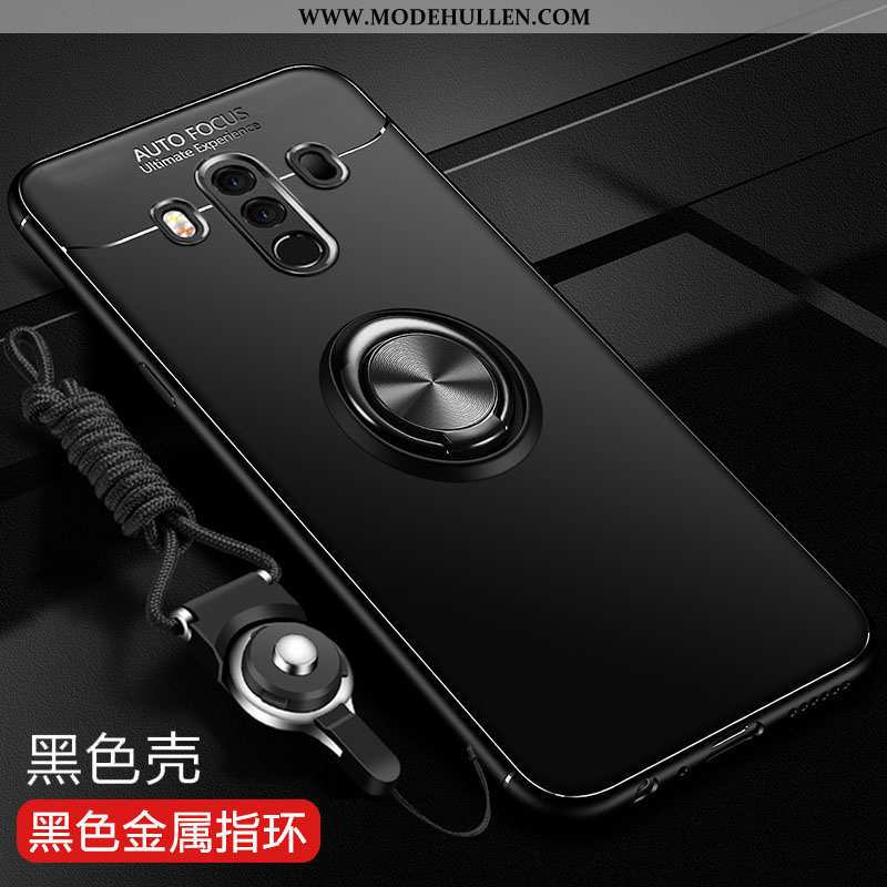 Hülle Huawei Mate 10 Pro Nubuck Trend Schutz Einfassung Case Silikon Handy Schwarz