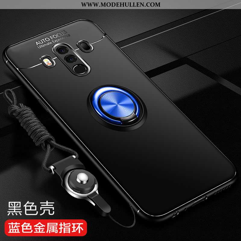 Hülle Huawei Mate 10 Pro Nubuck Trend Schutz Einfassung Case Silikon Handy Schwarz