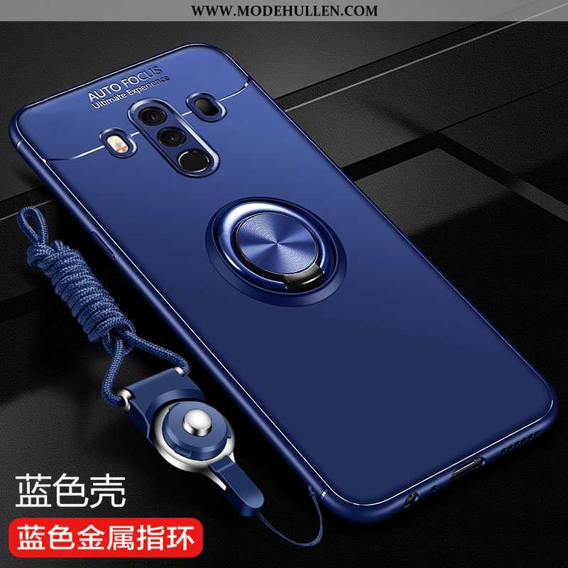 Hülle Huawei Mate 10 Pro Nubuck Trend Schutz Einfassung Case Silikon Handy Schwarz