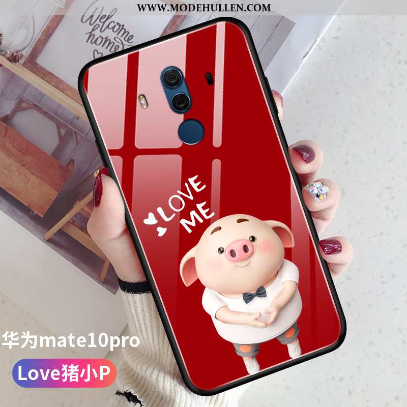 Hülle Huawei Mate 10 Pro Weiche Dünne Anti-sturz Rosa Karikatur Handy