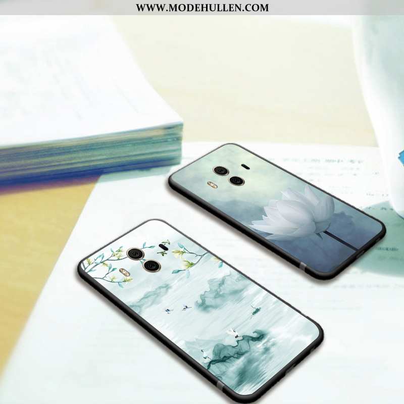 Hülle Huawei Mate 10 Schutz Persönlichkeit Silikon Kreativ Trend Leichtgewicht Case Blau