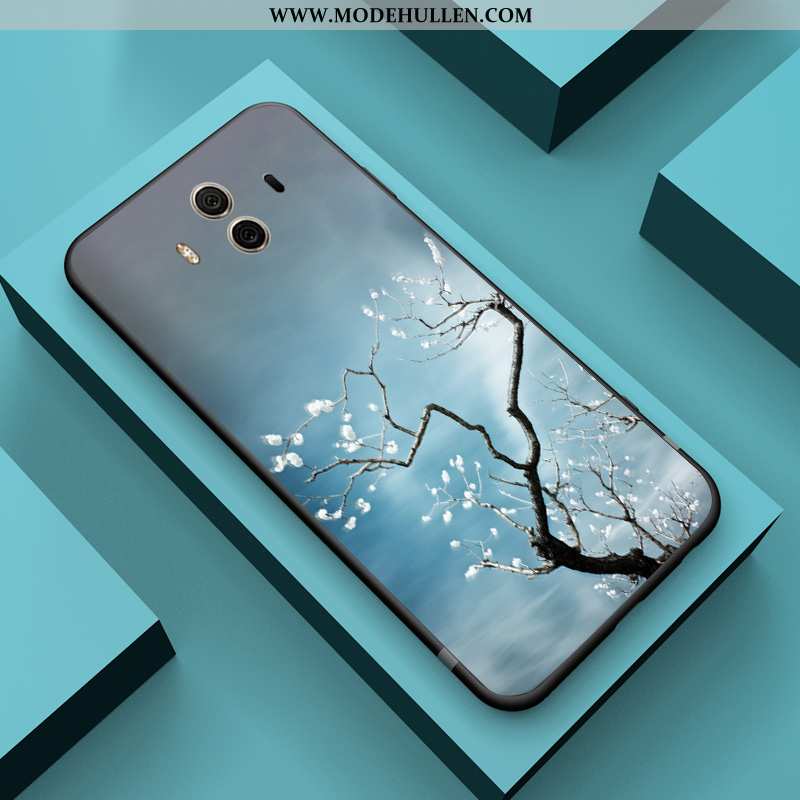 Hülle Huawei Mate 10 Schutz Persönlichkeit Silikon Kreativ Trend Leichtgewicht Case Blau