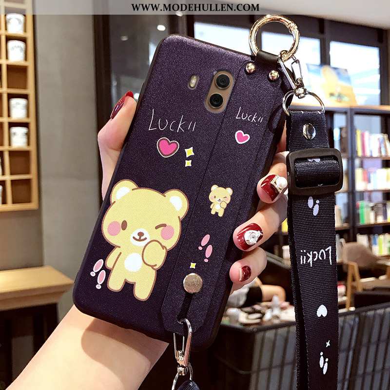 Hülle Huawei Mate 10 Trend Super Silikon Case Dünne Karikatur Nubuck Rote