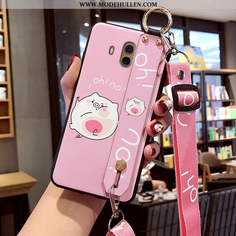 Hülle Huawei Mate 10 Trend Super Silikon Case Dünne Karikatur Nubuck Rote