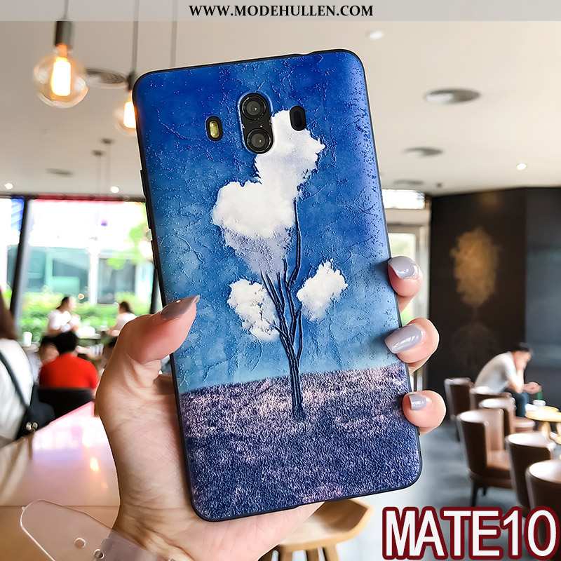 Hülle Huawei Mate 10 Trend Weiche Hängende Verzierungen Liebhaber Anti-sturz Blau Case