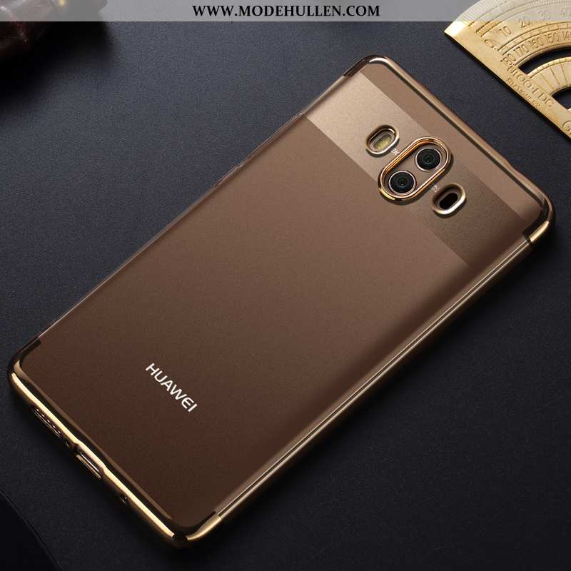 Hülle Huawei Mate 10 Trend Weiche Schutz Braun Handy Transparent Anti-sturz