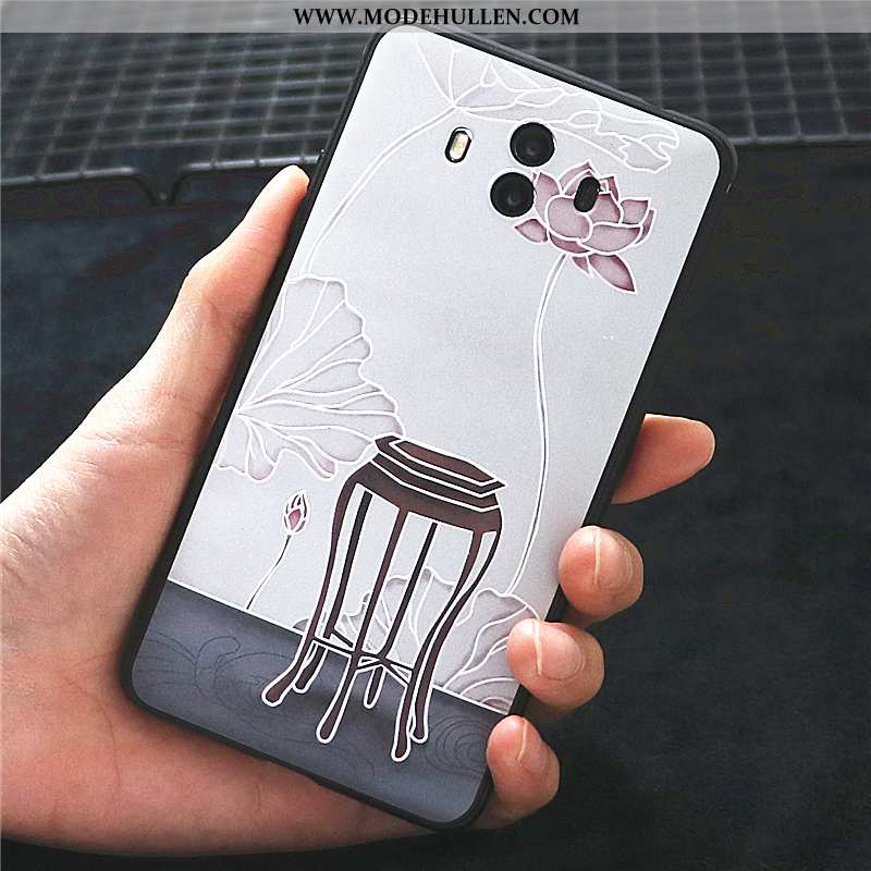 Hülle Huawei Mate 10 Weiche Silikon Grün Anti-sturz Nubuck Prägung Case