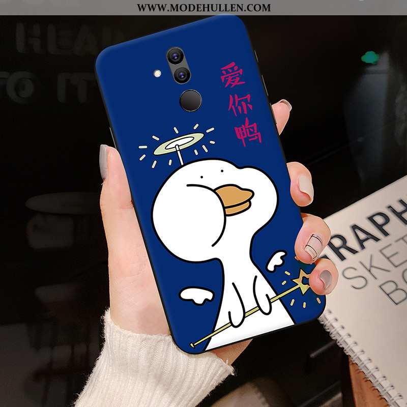 Hülle Huawei Mate 20 Lite Kreativ Karikatur Nubuck Rosa Silikon Persönlichkeit