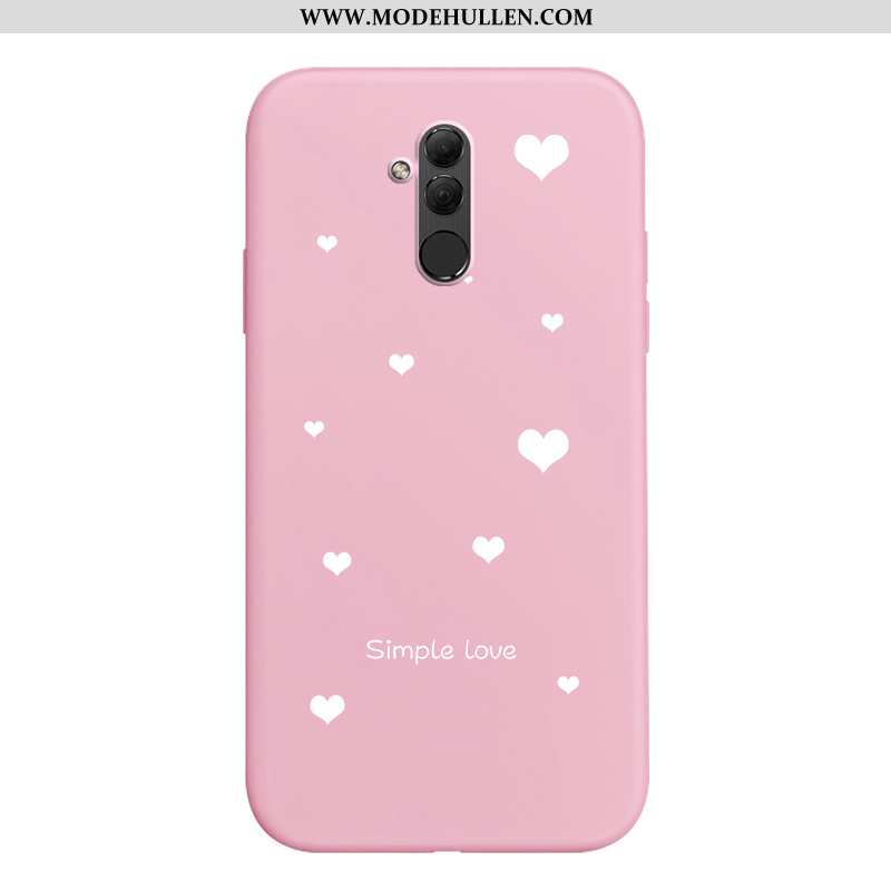 Hülle Huawei Mate 20 Lite Kreativ Trend Rosa Weiche Gemalt Case Einfach