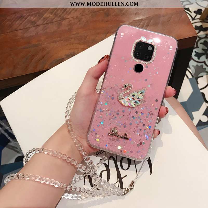 Hülle Huawei Mate 20 Persönlichkeit Trend Strass Schutz Case Treibsand Blau