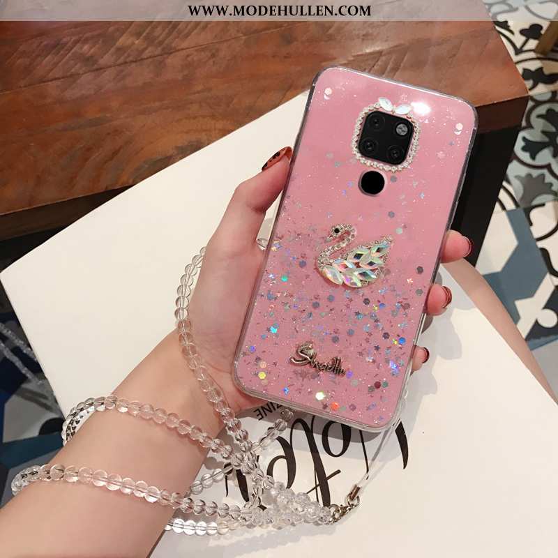 Hülle Huawei Mate 20 Persönlichkeit Trend Strass Schutz Case Treibsand Blau