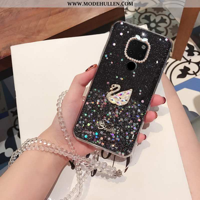 Hülle Huawei Mate 20 Persönlichkeit Trend Strass Schutz Case Treibsand Blau