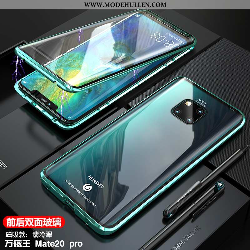 Hülle Huawei Mate 20 Pro Schutz Glas Schwarz Magnetismus Alles Inklusive Case Trend