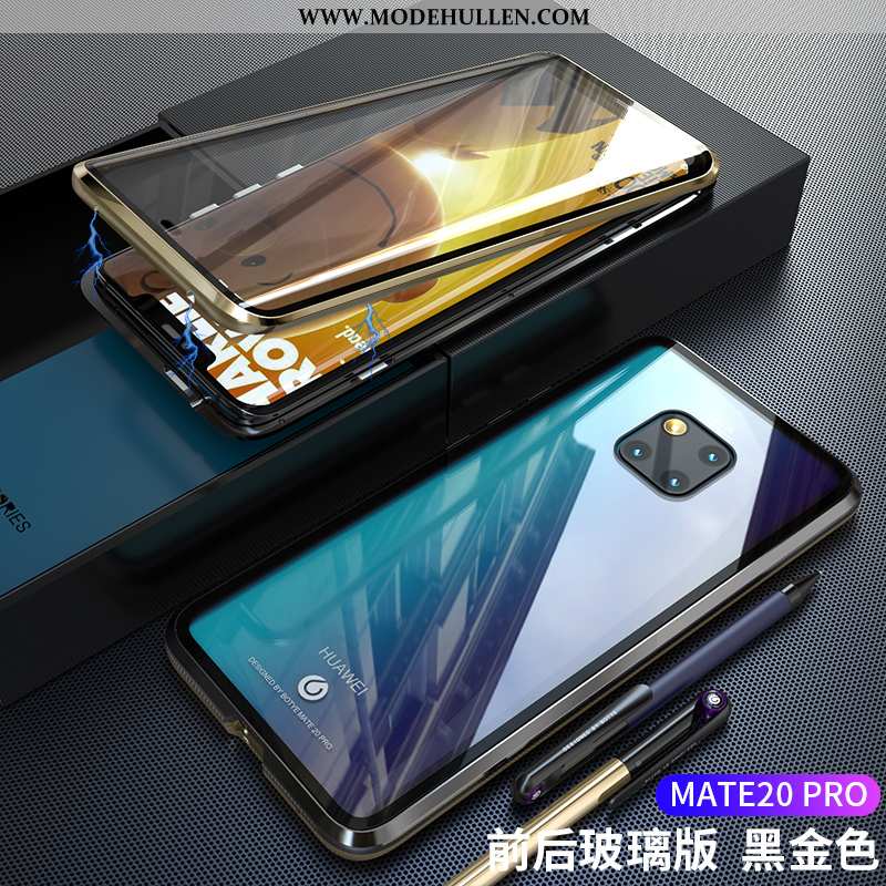 Hülle Huawei Mate 20 Pro Schutz Glas Schwarz Magnetismus Alles Inklusive Case Trend