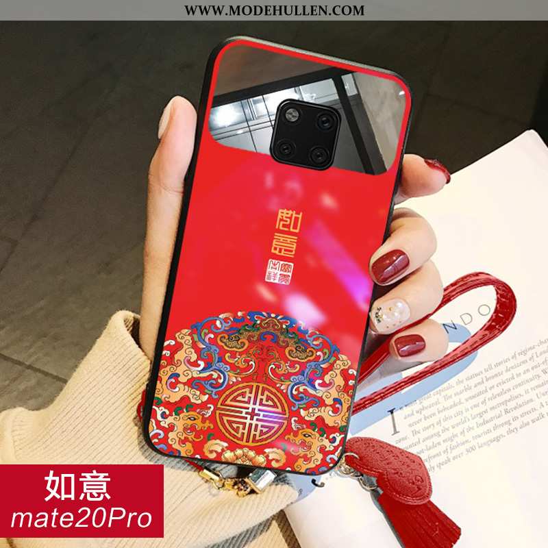 Hülle Huawei Mate 20 Pro Schutz Glas Trend Kosmetik Handy Anti-sturz Chinesische Art Blau