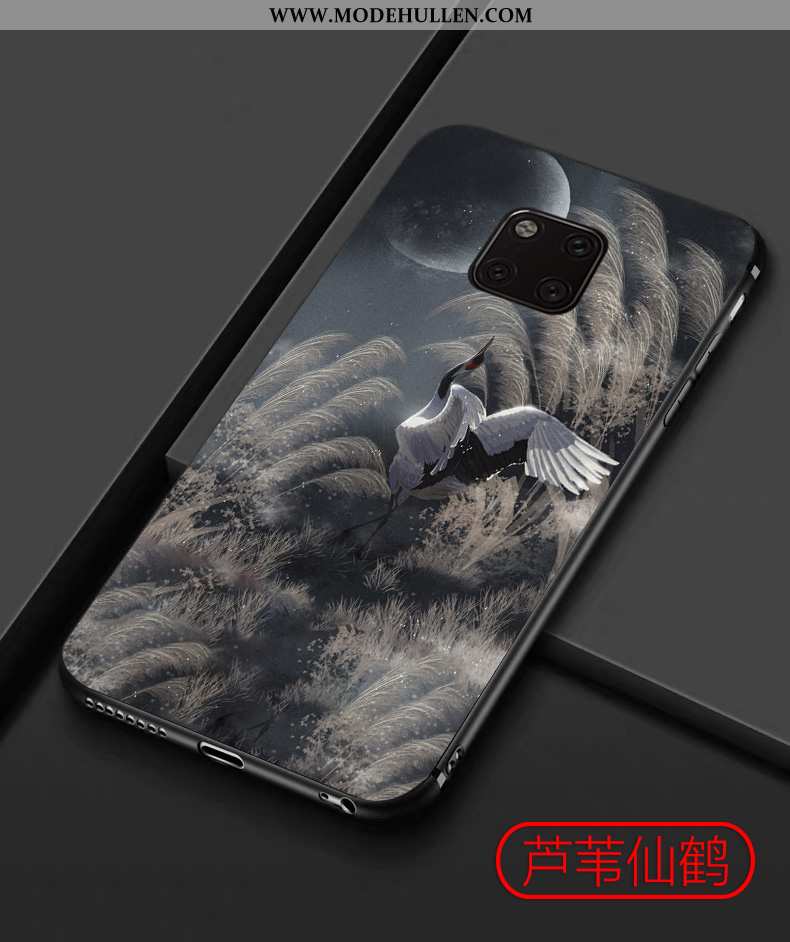 Hülle Huawei Mate 20 Pro Schutz Nubuck Chinesische Art Trend Anti-sturz Kreativ Dünne Weiße