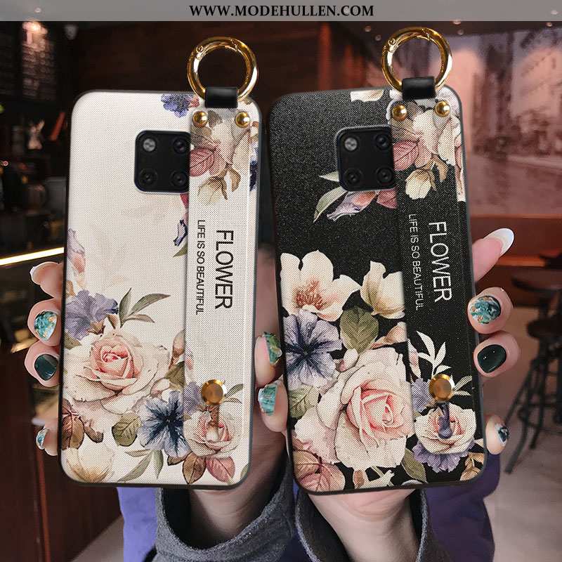 Hülle Huawei Mate 20 Pro Schutz Persönlichkeit Frisch Pfingstrose Case Kreativ Schwarz