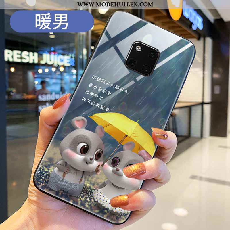 Hülle Huawei Mate 20 Pro Silikon Handy Mini Ratte Silikonglaskarikatur Neu Schwarz