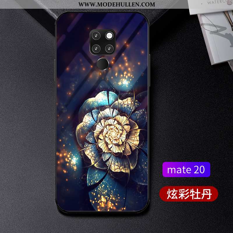 Hülle Huawei Mate 20 Schutz Glas Case Persönlichkeit Kreativ High-end Blau