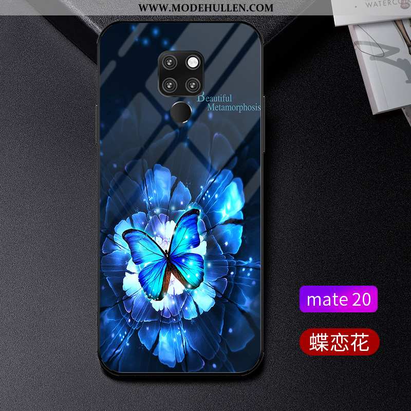 Hülle Huawei Mate 20 Schutz Glas Case Persönlichkeit Kreativ High-end Blau