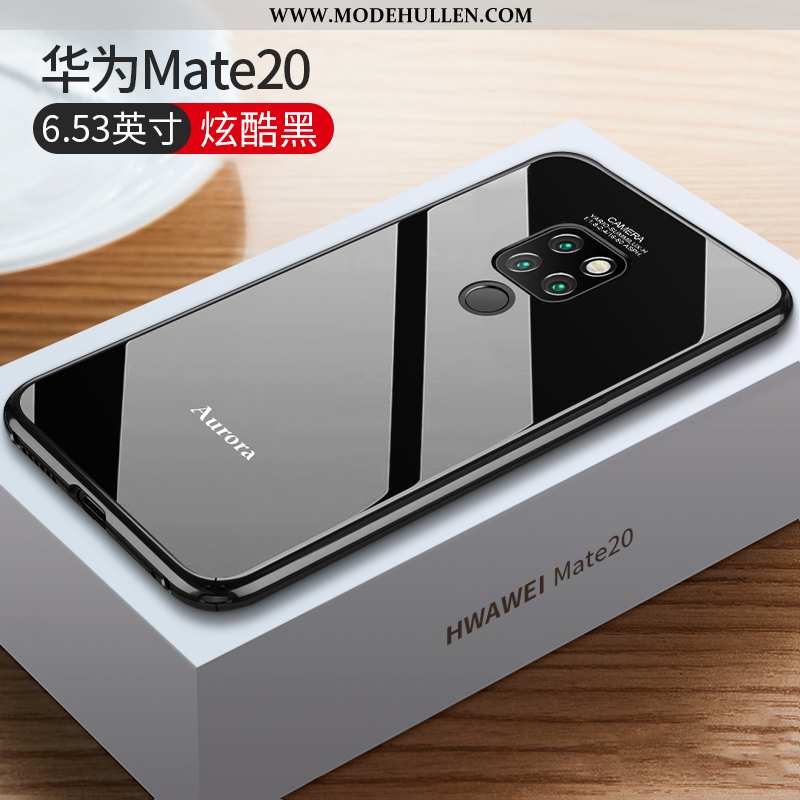 Hülle Huawei Mate 20 Super Dünne Anti-sturz Schutz Metall Trend Grenze Schwarz