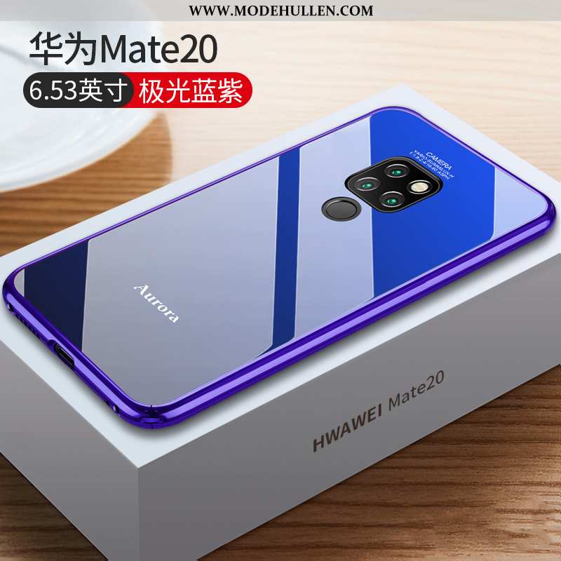 Hülle Huawei Mate 20 Super Dünne Anti-sturz Schutz Metall Trend Grenze Schwarz