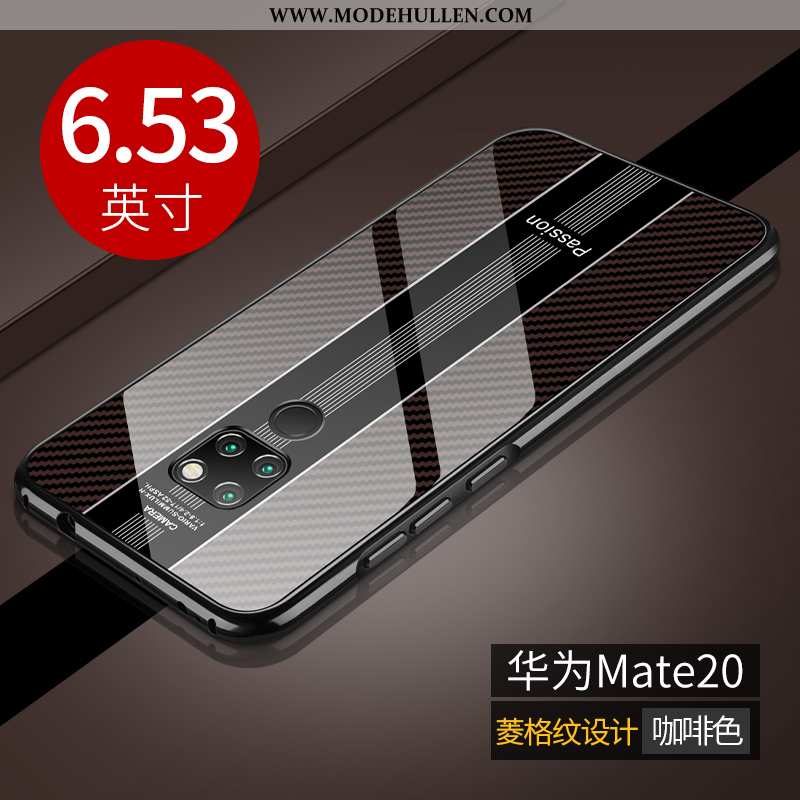 Hülle Huawei Mate 20 Super Dünne Schutz Metall Case Glas Rote