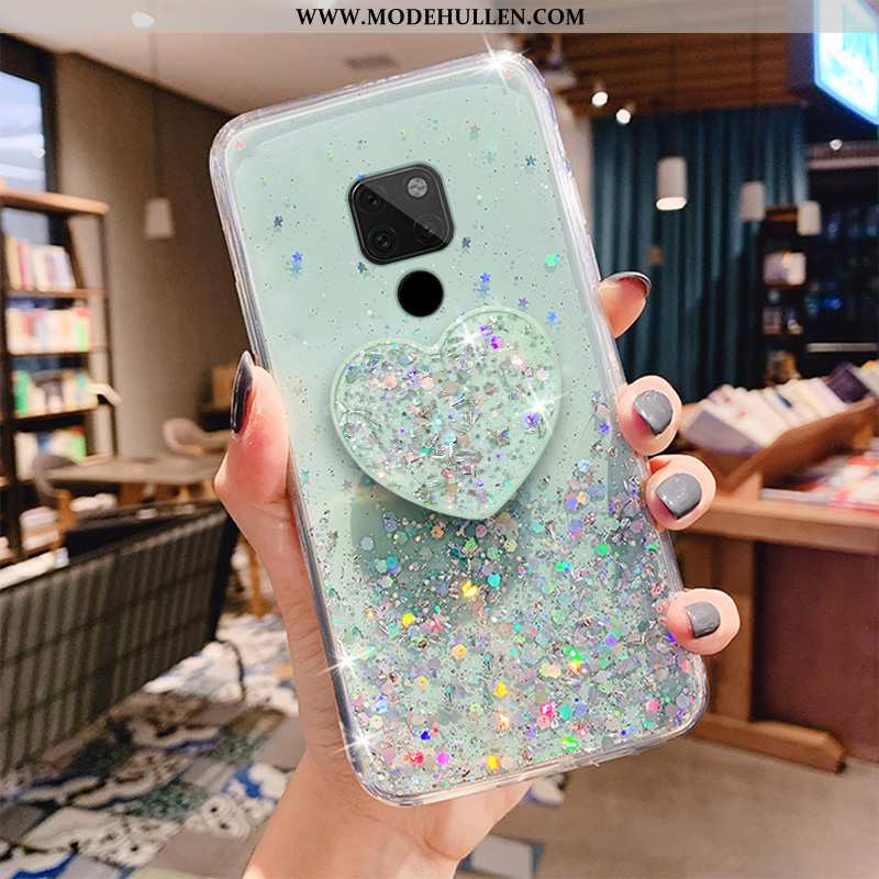 Hülle Huawei Mate 20 X Mode Transparent Case Grün Schutz Handy Netto Rot