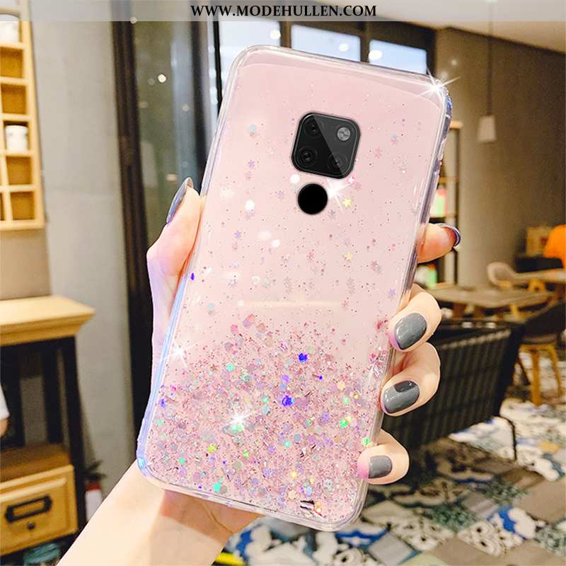 Hülle Huawei Mate 20 X Mode Transparent Case Grün Schutz Handy Netto Rot