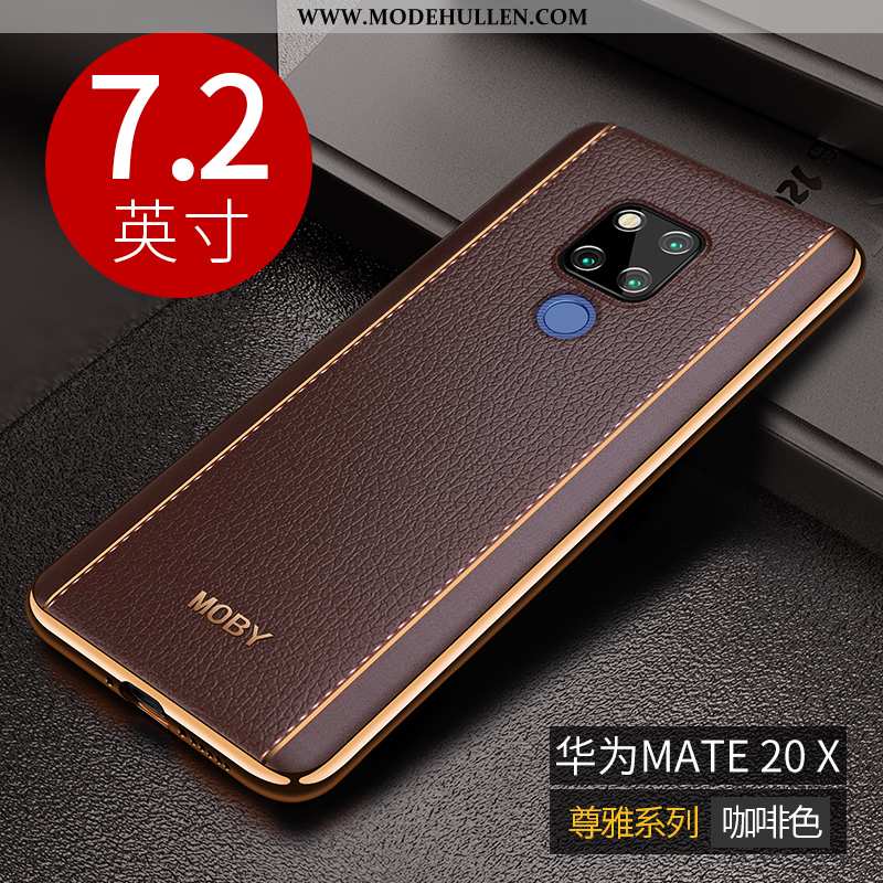 Hülle Huawei Mate 20 X Schutz Persönlichkeit Kreativ Rosa High-end Handy Case