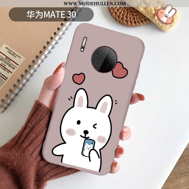 Hülle Huawei Mate 30 Dünne Silikon Mini Super Neu Karikatur Nette Blau