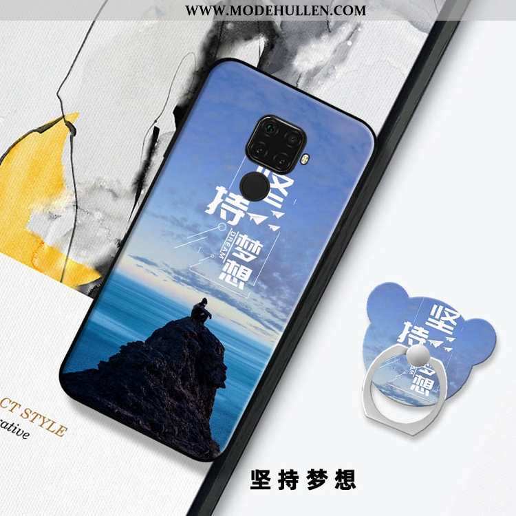 Hülle Huawei Mate 30 Lite Hängende Verzierungen Weiche Handy Einfassung Case Blau