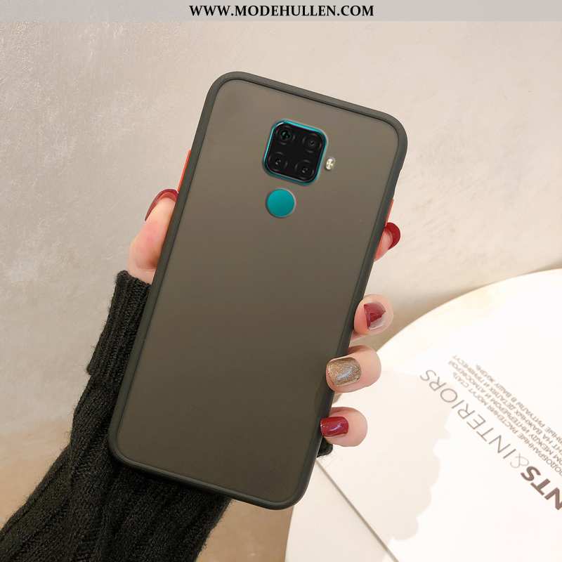 Hülle Huawei Mate 30 Lite Transparent Nubuck Handy Anti-sturz Rot Einfach Rote