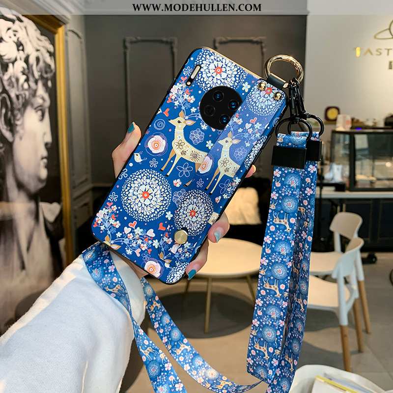 Hülle Huawei Mate 30 Pro Persönlichkeit Kreativ Kunst Blau Super Hängende Verzierungen