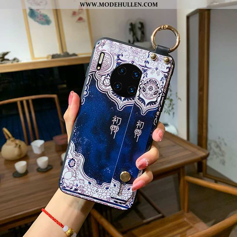 Hülle Huawei Mate 30 Pro Persönlichkeit Kreativ Kunst Blau Super Hängende Verzierungen