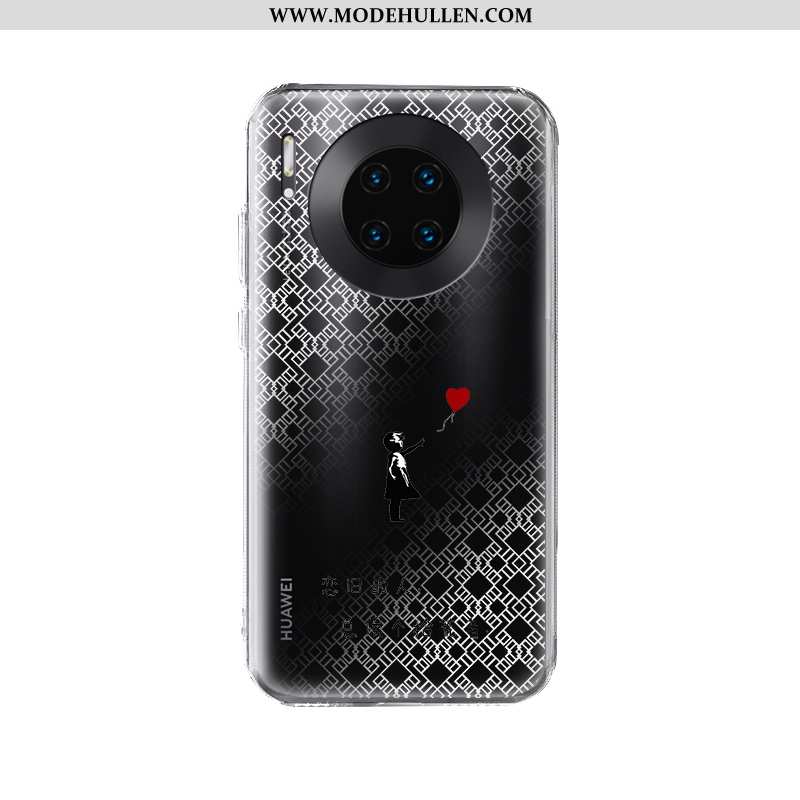 Hülle Huawei Mate 30 Pro Schutz Transparent Handy Neu Anti-sturz Schwarz Case