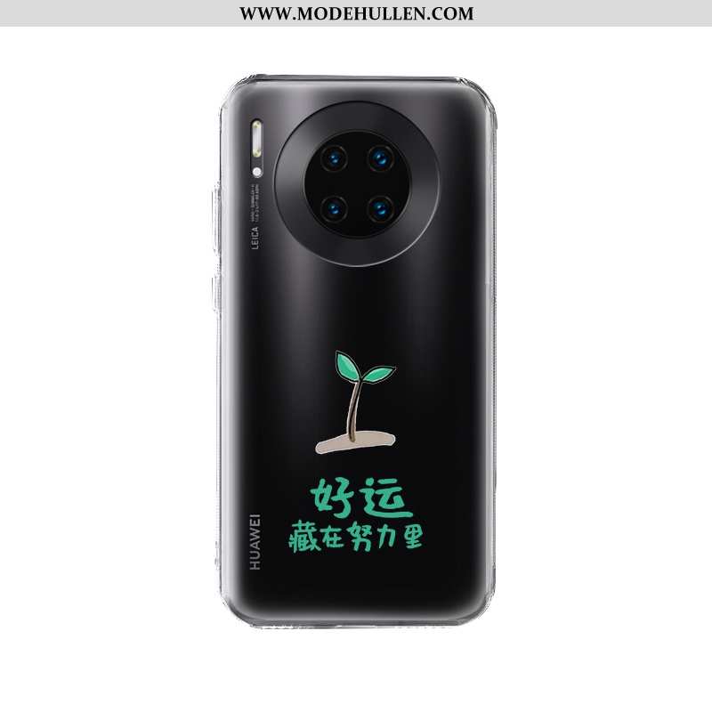 Hülle Huawei Mate 30 Pro Schutz Transparent Handy Neu Anti-sturz Schwarz Case