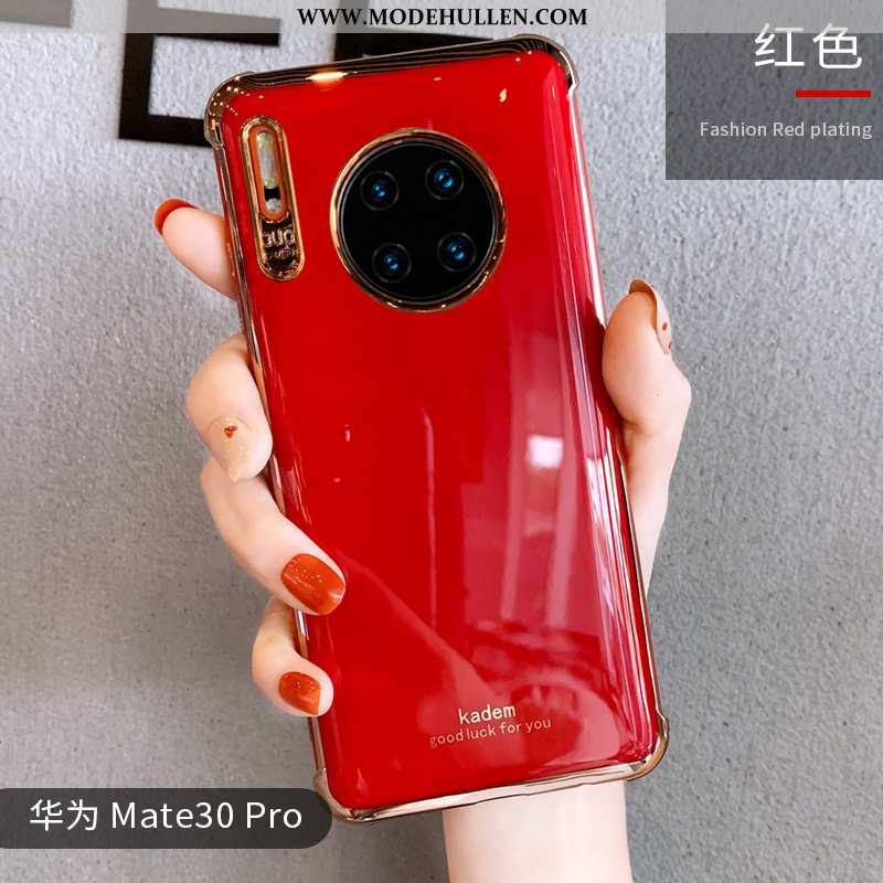 Hülle Huawei Mate 30 Pro Silikon Persönlichkeit Weiche Anti-sturz Case Netto Rot Wind Grün