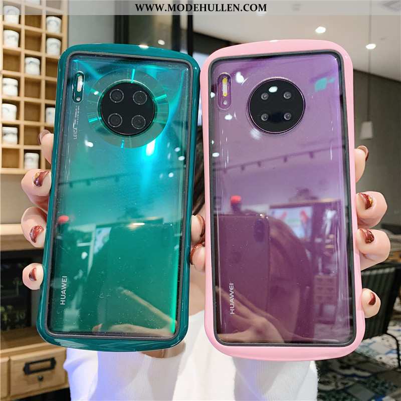 Hülle Huawei Mate 30 Pro Transparent Kreativ Liebhaber Anti-sturz Handy Netto Rot Rosa