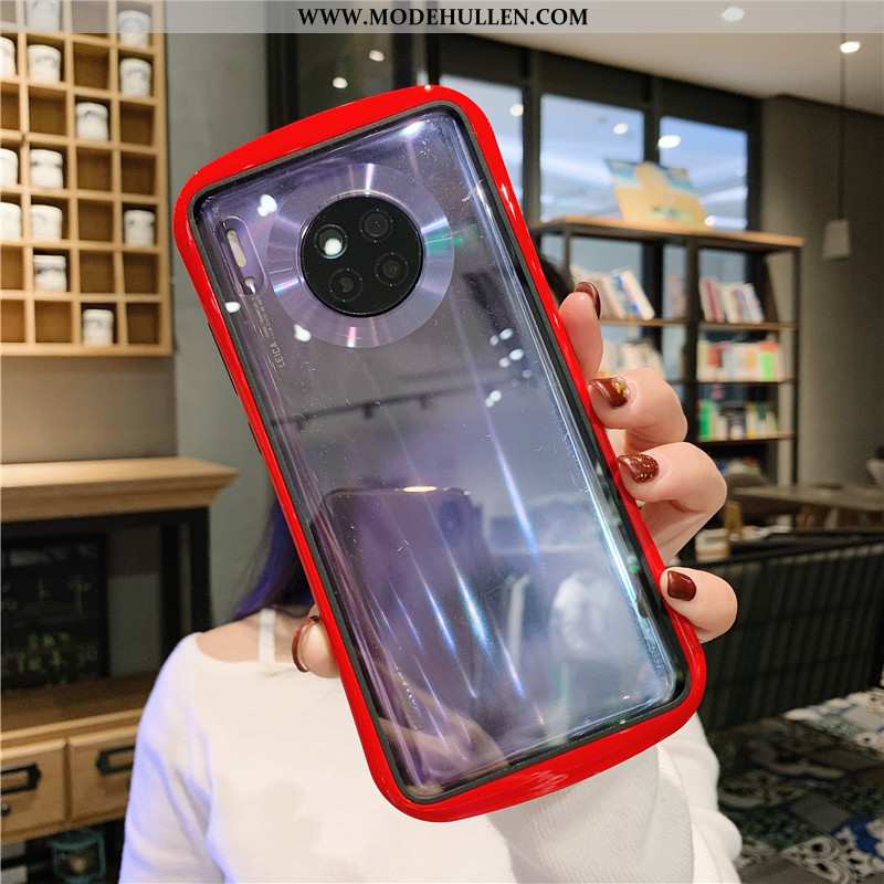 Hülle Huawei Mate 30 Pro Transparent Kreativ Liebhaber Anti-sturz Handy Netto Rot Rosa